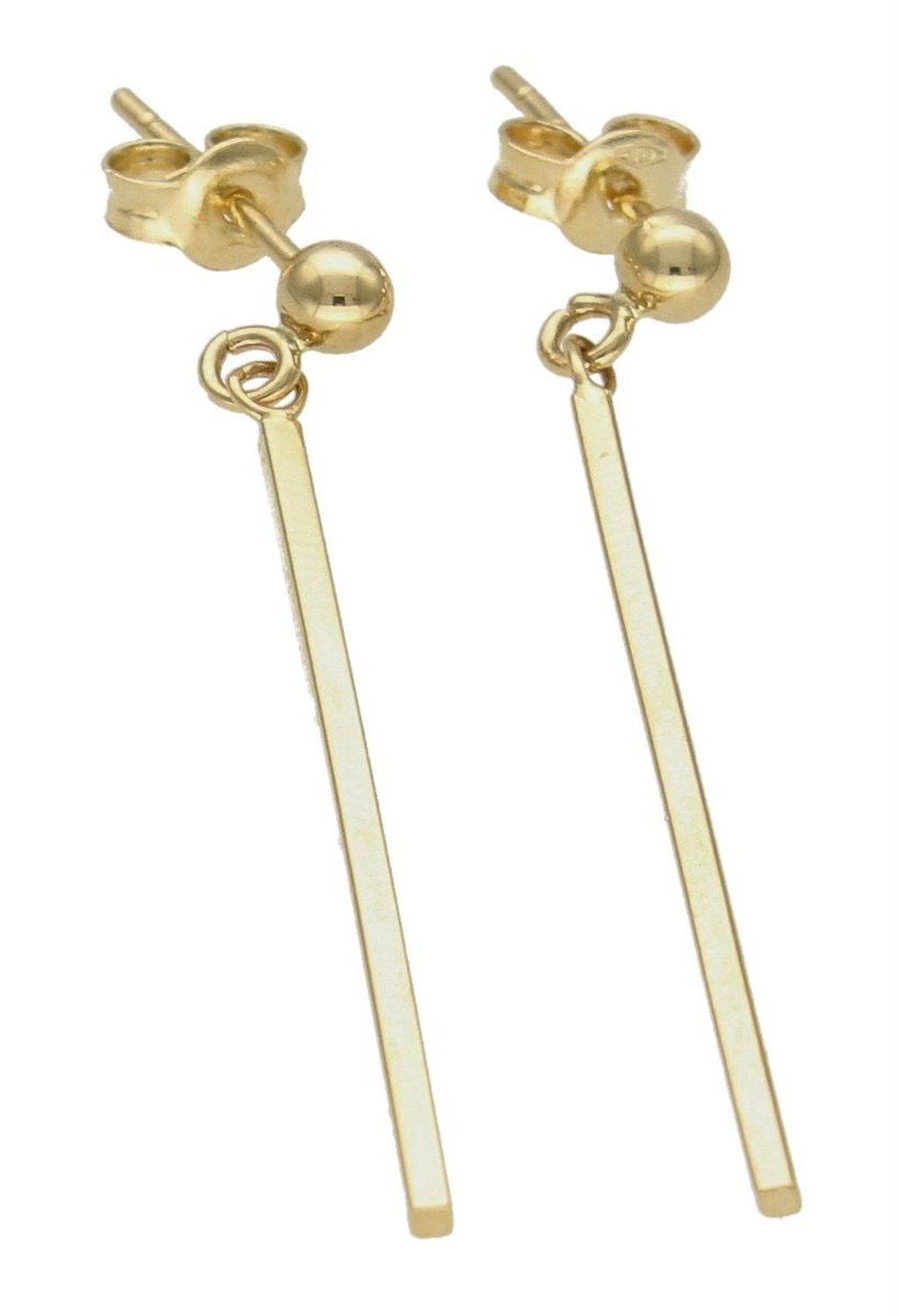 Złote kolczyki 585 wiszące patyczki KL 8100 585.jpg